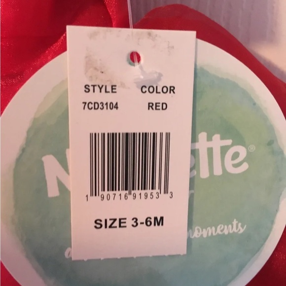 Nannette Baby Girls Sz 3/6 mo Petal tiered dress, formal, special occasion, NWT - Picture 3 of 8